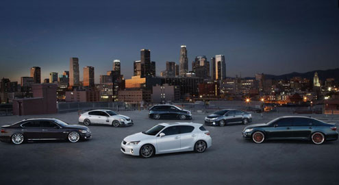 Lexus покажет линейку заряженных гибридов